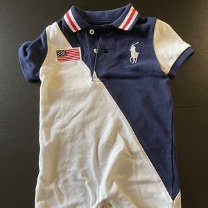 Polo romper (size 12 months)